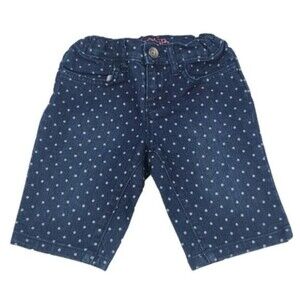 Childrens Place Girls Casual Bermuda Shorts Polka Dot Denim Jean Size 4